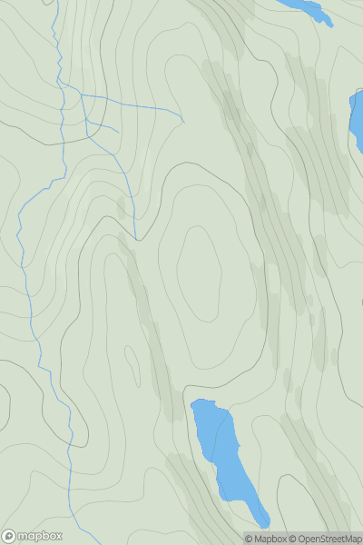 Thumbnail image for Cruach Bhreac [Moidart and Ardnamurchan] showing contour plot for surrounding peak